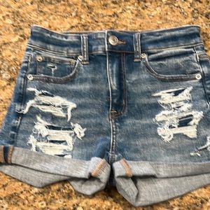 Ripped Jean shorts size 2 next level stretch by American Eagle
